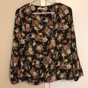 Glamorous Brand Floral Button Top